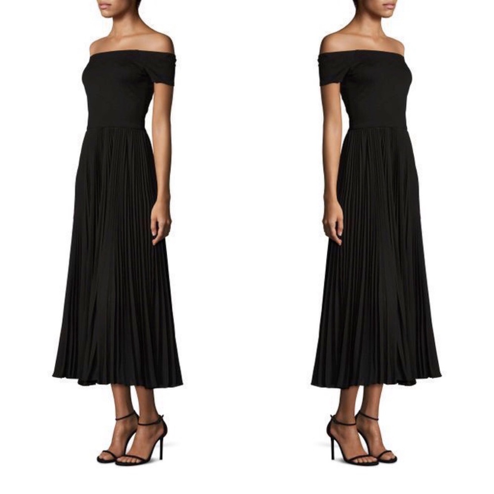 Alice + Olivia Illana Off-the-Shoulder Maxi Dress